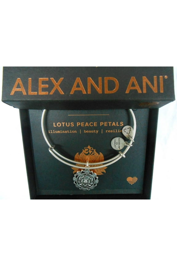 Lotus Peace Petals IV Bangle Bracelet Rafaelian Silver NWTBC
