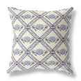 thumbnail image 1 of Amrita Sen Suede Pillow With Cream Gray Brown Finish CAPL471FSDS-BL-20x20, 1 of 3