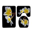 thumbnail image 1 of Lotus Plant Flowers Bath Mat 3-Piece Set Toilet Covers Anti-Slip Bathroom Rug Door Carpet Floor Mats Decor Bathroom Product, 1 of 5