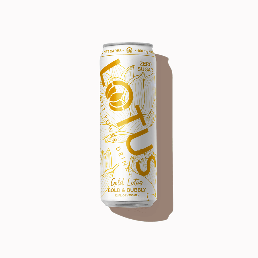 Lotus Plant Power Gold Energy Drink cs 24/12 oz