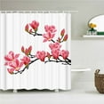 thumbnail image 1 of Lotus Plum Bossom Flowers Trees Shower Curtain Bathroom Curtains Flower Waterproof Polyeste Fabric Bathtub Decor With 12, 1 of 5