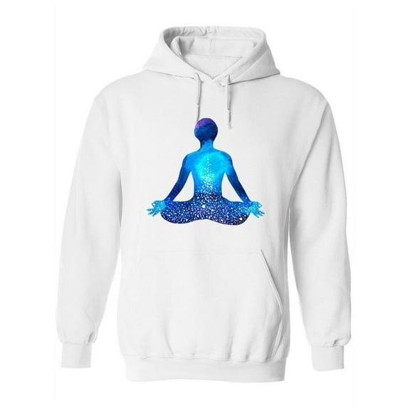 Lotus Pose Yoga Hoodie Women -Image by Shutterstock, Female x-Large