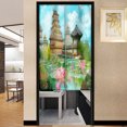 thumbnail interactive-video image 1 of Japanese Noren Door Curtain – Lucky Cats Pattern – Room Divider & Feng Shui Home Decor – 120x80 Cm 1 of 5