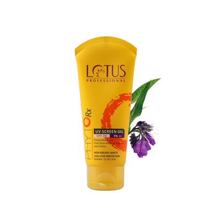 Lotus Professional Phyto Rx Uv Screen Gel, Spf 30 Pa++, Transparent 80G (Pack Of 1)