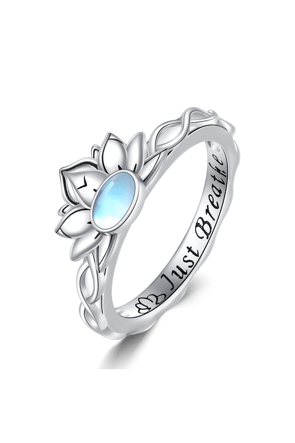 Lotus Rings Sterling Silver Lotus Rings Flower Jewelry Gifts for Women
