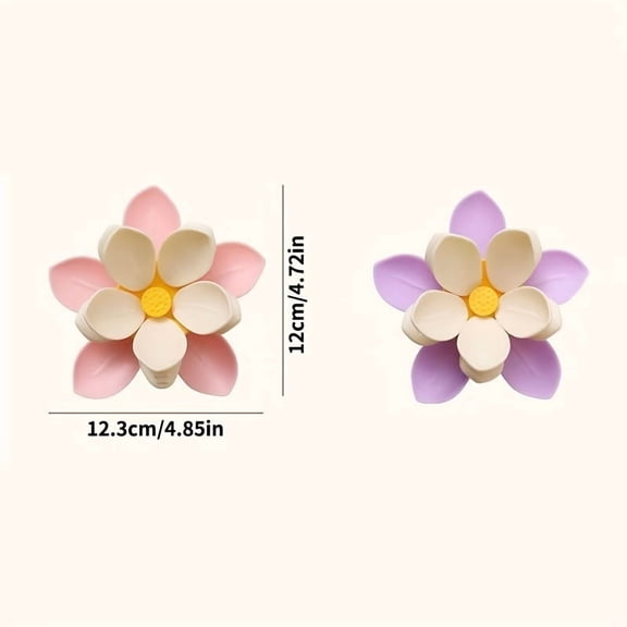 Lotus Shaped Food Holder - Elegant 3D Petal Design for Kitchen Organization