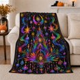 thumbnail image 1 of Lotus Star Altar with Crystals, Magical Celestial Style for Mystic Art Lovers, Rainbow Night Shrine and Housewarming Gift, Cozy Flannel Blanket for Bedroom and Meditation Room, Fantasy Home Decor, 1 of 9