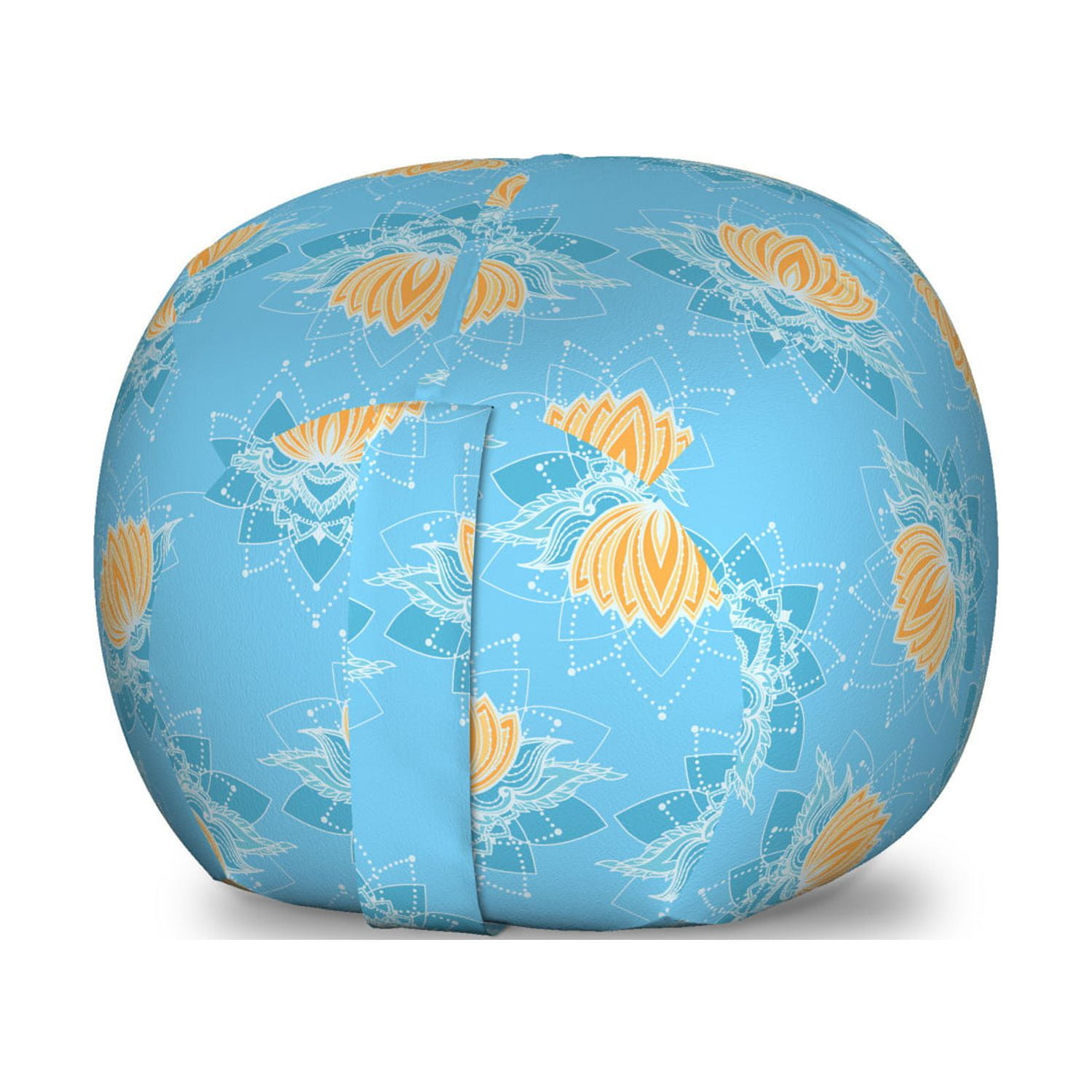 Lotus Storage Toy Bag Chair, Japanese Themed Blooming Floral Design ...