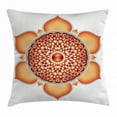 thumbnail image 1 of Lotus Throw Pillow Cushion Cover, Chakra Pomegranate Tibetan Mandala Renewal of Life Universe Symbol Balance, Decorative Square Accent Pillow Case, 16 X 16 Inches, Orange Vermilion, by Ambesonne, 1 of 2