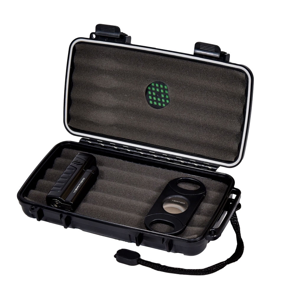 Lotus Travel Humidor Lighter Cutter Set