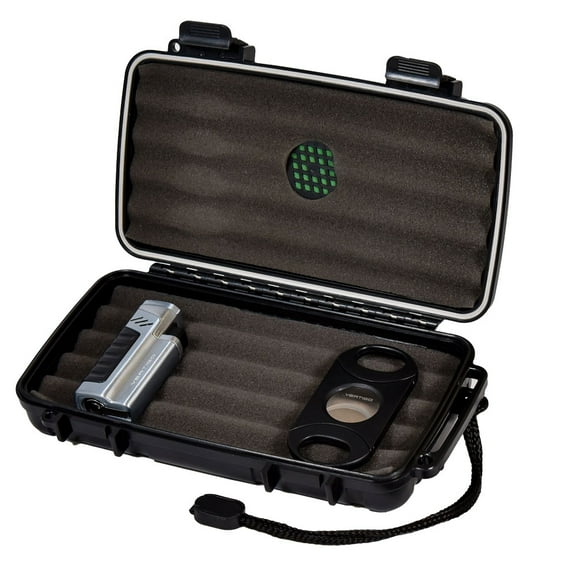 Lotus Travel Humidor with Lighter and Cutter Set