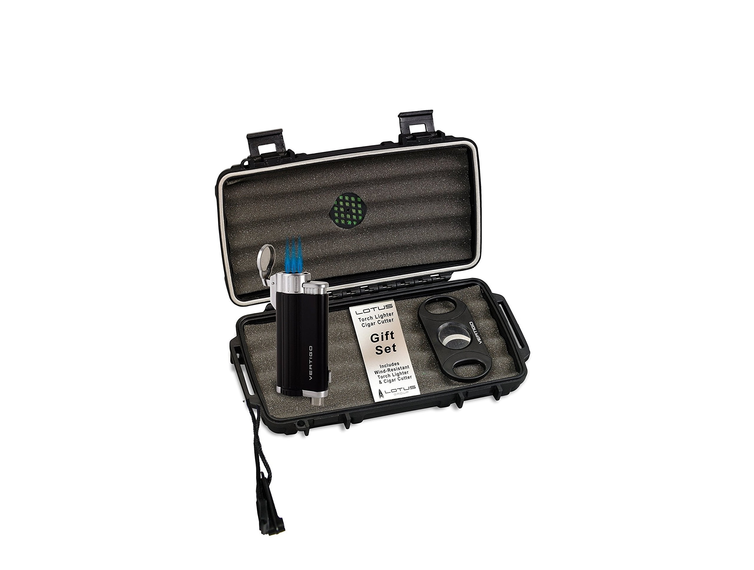 Lotus VGS Travel Humidor Lighter Cutter Set
