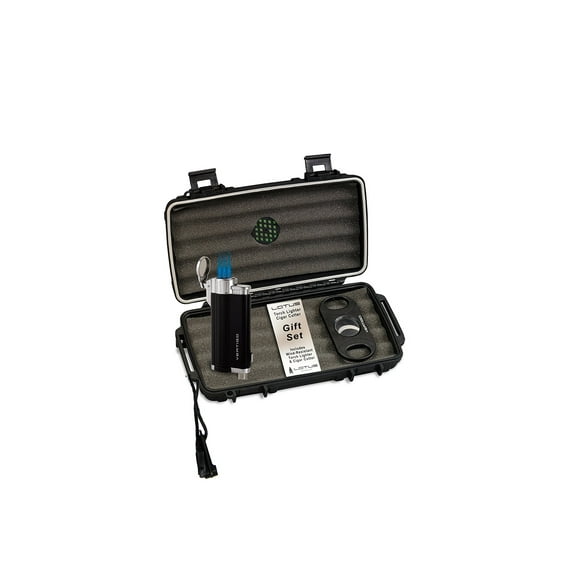 Lotus VGS Travel Humidor Lighter Cutter Set