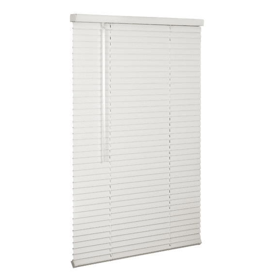 LOTUS & WINDOWARE Cordless 1-inch Aluminum Blind, 95" x 72", Alabaster,Smooth, Room Darkening, Horizontal Blinds for Living Room, Bedroom, Interior Door Windows