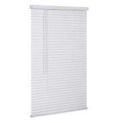 Lotus & Windoware Cordless 1" Vinyl Plus Room Darkening Horizontal Mini Blind, 25" W x 42" L, White, Smooth