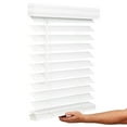 thumbnail image 1 of Lotus & Windoware Cordless 2-1/2 inch Faux Wood Room Darkening Horizontal Blind, 1 of 6