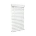 thumbnail image 1 of Lotus & Windoware Cordless 2" Faux Wood Room Darkening Horizontal Blind, 10" W x 72" L, Bright White, Smooth, 1 of 5