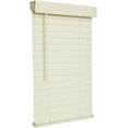 thumbnail image 1 of Lotus & Windoware Cordless 2" Faux Wood Room Darkening Horizontal Blind, 34" W x 72" L, Alabaster, Smooth, 1 of 6