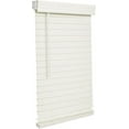 thumbnail image 1 of Lotus & Windoware Cordless 2" Faux Wood Room Darkening Horizontal Blind, 36.5" W x 60" L, Soft White, Smooth, 1 of 6