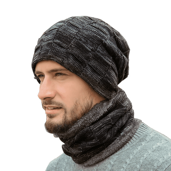 Lotus Winter Activites Cap Unisex Beanie Snow Cozy Warm Feeling Head Hat Cap -Black