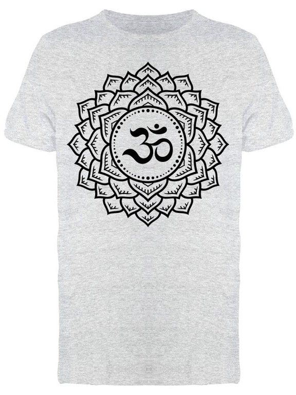 Lotus With Centered Om Symbol Tee Men's -Image by Shutterstock