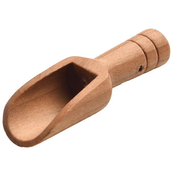 Lotus Wood for Mini Scoops Set of 10, Small Wooden Spoons for Sugar, Coffee, Tea, Spices, Flour, Rice, Beans, Smooth Handle Kitchen Utensils for Cooking and Baking in Natural Wood Finish