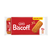 Lotus XL Biscoff Cookies, 10 Snack Packs of 2 Cookies, 8.8 oz, Classic Airline Size