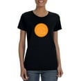 thumbnail image 1 of Lotus Yoga Circle Spiritual Symbol Women Black T-Shirt, Female Medium, 1 of 4