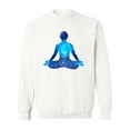 thumbnail image 1 of Lotus Yoga Pose Sweatshirt Women -Image by Shutterstock, Female Small, 1 of 4