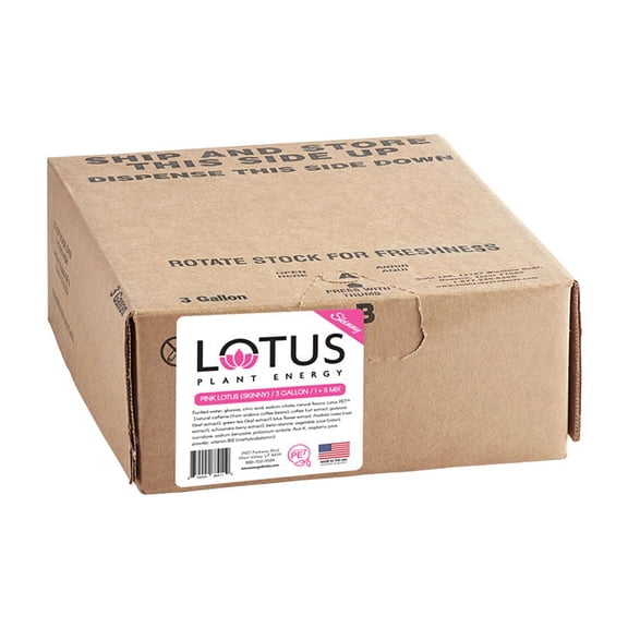 Lotus Zero Sugar Pink Plant Power Concentrate Bag-in-Box cs 1/3 gal