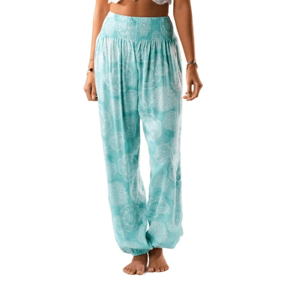 Lotus and Luna Harem Pants Thai Pants for Women Perfect for Beach & Lounge, Bermuda Harem Pants L/XL