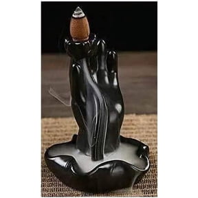 Lotus in Hand Design Back-Flow Cone Incense Holder