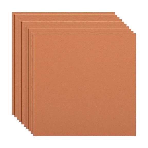 Lotus Foam 10 Pack of 12 Inch Squares GD150 3mm  - 12"x12" High Density Foam 130 kg/m3 for Cosplay, Costumes, Crafts - Copper