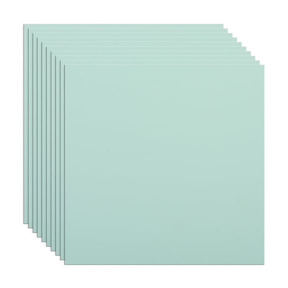 Lotus Foam 10 Pack of 12 Inch Squares GD150 3mm - 12"x12" High Density Foam 130 kg/m3 for Cosplay, Costumes, Crafts - Sea Green