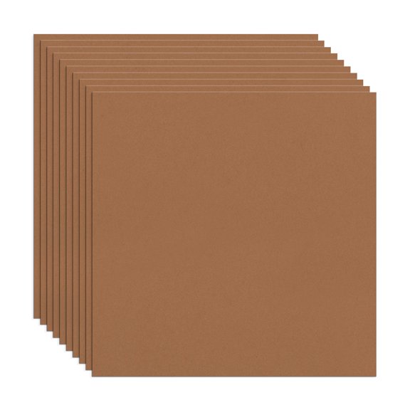 LotusFoam 10 Pack of 12 Inch Squares GD150 3mm  - 12"x12" High Density Foam 130 kg/m3 for Cosplay, Costumes, Crafts - Teak