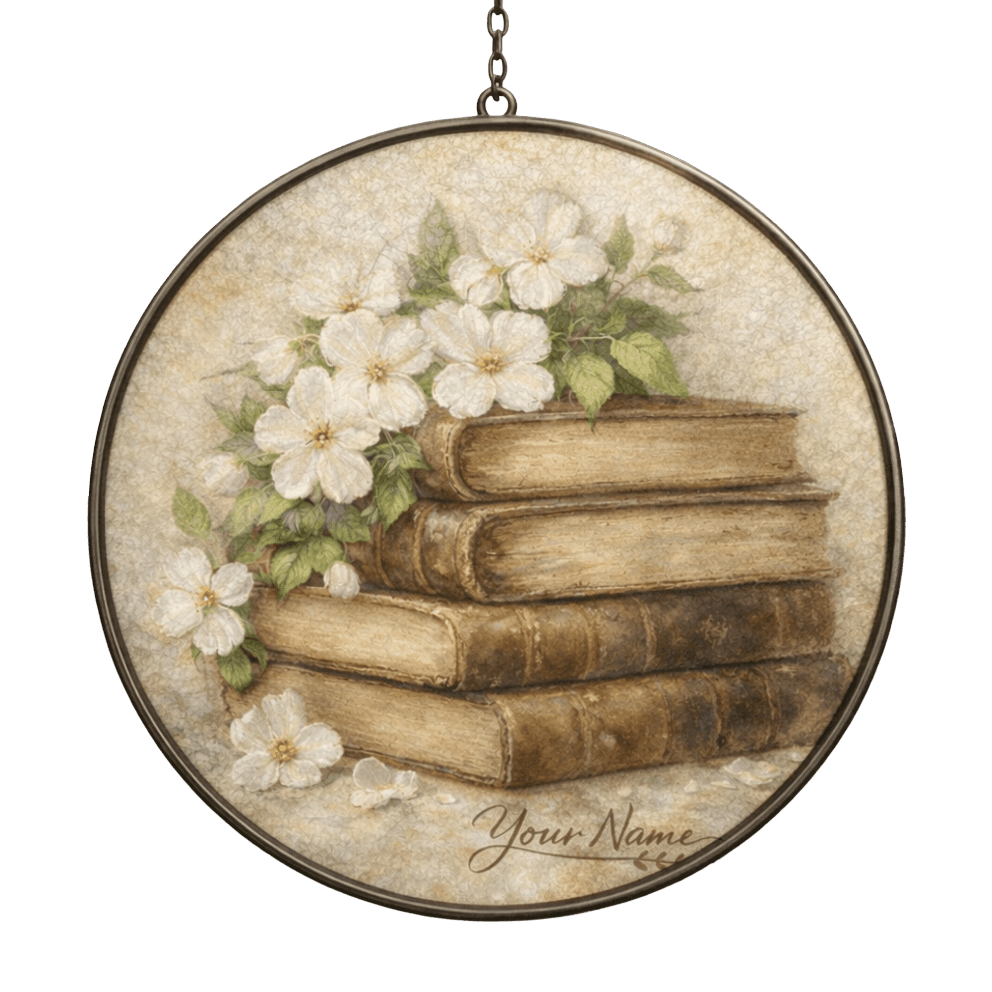 Lotusprint LLC 2D Print Books Vintage Colorful Custom Shape Window ...