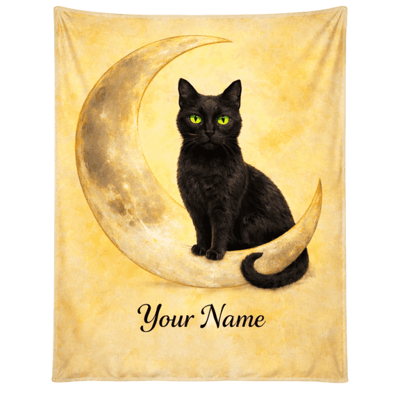 Lotusprint LLC 2D Print Cat Elegant Pet Fleece Blanket, 80"x60", Personalized Cozy Throw for Cat Lovers
