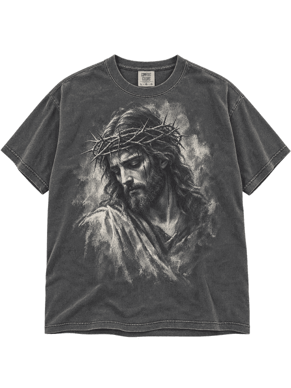 Jesus Portrait Classic Unisex T-Shirt Comfort, Christian Faith Vintage Graphic Shirt