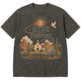 thumbnail image 1 of Lotusprint LLC Personalized Western Christian Classic Unisex T-Shirt Comfort, Desert Church Faith Tee, 1 of 5