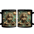thumbnail image 1 of Lotusprinthandmade 3D Yoga Meditation Black Ceramic Mug (11oz) (Made In US), Yoga-Themed Coffee Mug, Meditation-Inspired Tea Cup, 1 of 5