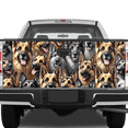 thumbnail image 1 of Lotusprinthandmade A Bunch Of German Shepherd For Lovers Graphic Decal Tailgate Wrap 2 Sizes (26"x66"), 1 of 5