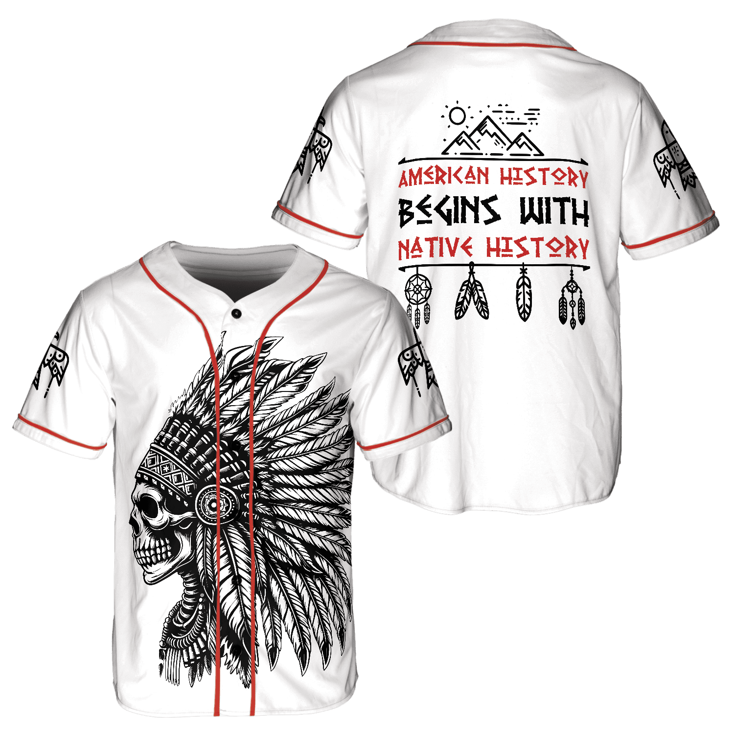 Lotusprinthandmade America Begins With Native History Baseball