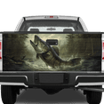 thumbnail image 1 of Lotusprinthandmade Bass Jumping Fishing Tailgate Wrap 2 Sizes, fishing tailgate decals for trucks, tailgate decals for trucks fishing, 1 of 4