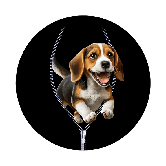 Lotusprinthandmade Beagle Cute Animals Collection Zipper Pattern Spare Tire Cover Without Backup Camera Hole 6 Sizes