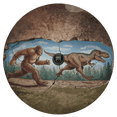 thumbnail image 1 of Lotusprinthandmade Bigfoot And Dinosaur Spare Tire Cover With Backup Camera Hole 6 Sizes (31 in.), 1 of 7
