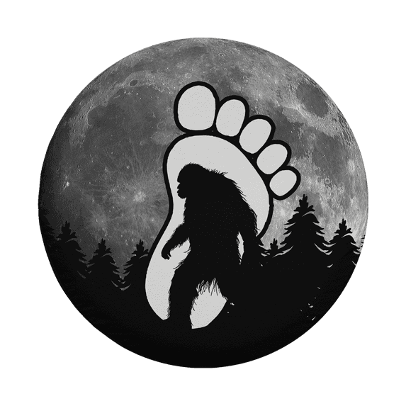 Lotusprinthandmade Bigfoot Vintage Spare Tire Cover Without Backup Camera Hole 6 Sizes (34 in. V2)