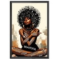 thumbnail image 1 of Lotusprinthandmade Black Woman Melodic Canvas 1.5in 18" x 12", 1 of 3