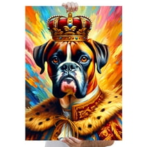 Lotusprinthandmade Boxer Love Dogs Good Dog Poster 12" x 18”