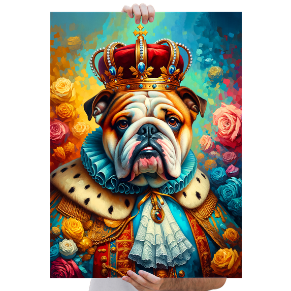 Lotusprinthandmade Bulldog Love Dogs Good Dog Poster 16" x 24"