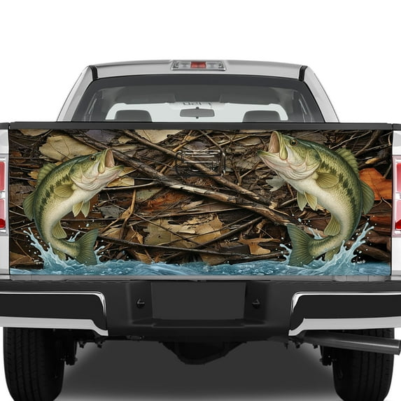 Lotusprinthandmade Camouflage Hunting Vinyl Graphic Tailgate Wrap for Truck, 26"x66"
